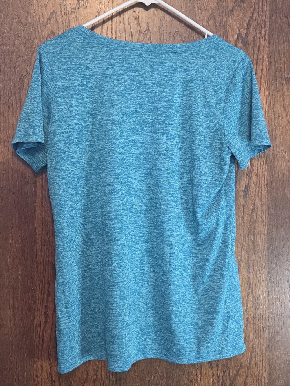 Nike Women's Teal Heather Dri-FIT Short Sleeve Tee - Picture 3 of 3